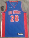 Maillot de Basket #28 Stewart Pistons Bleu